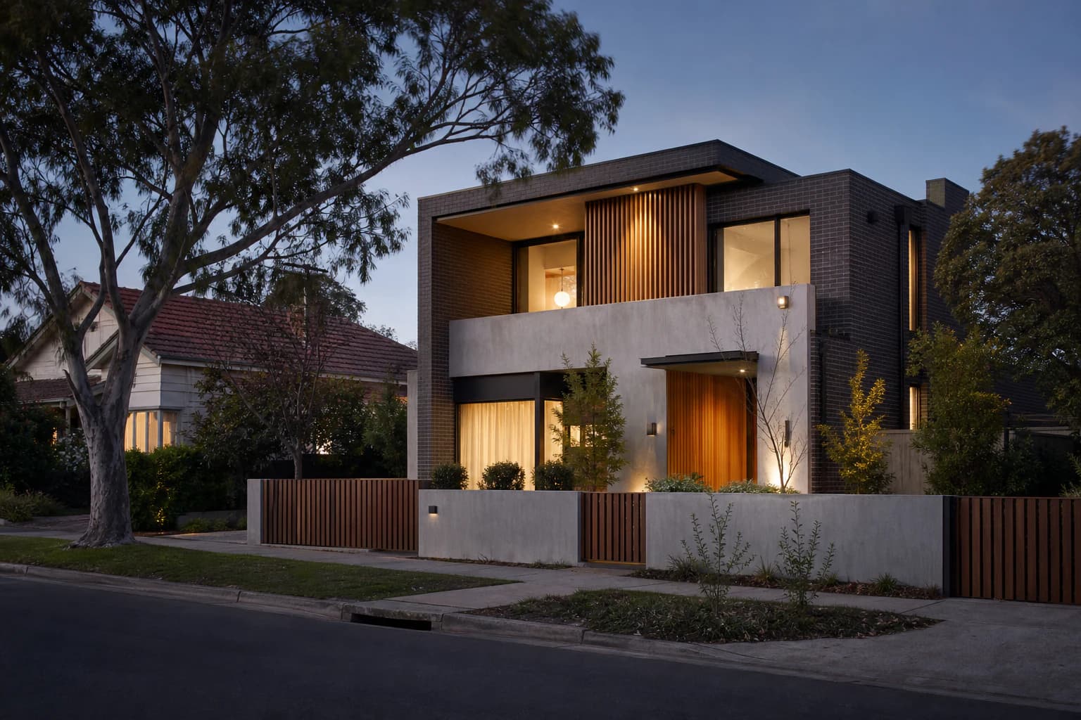 Contemporary custom home set among mature trees in south-east Melbourne