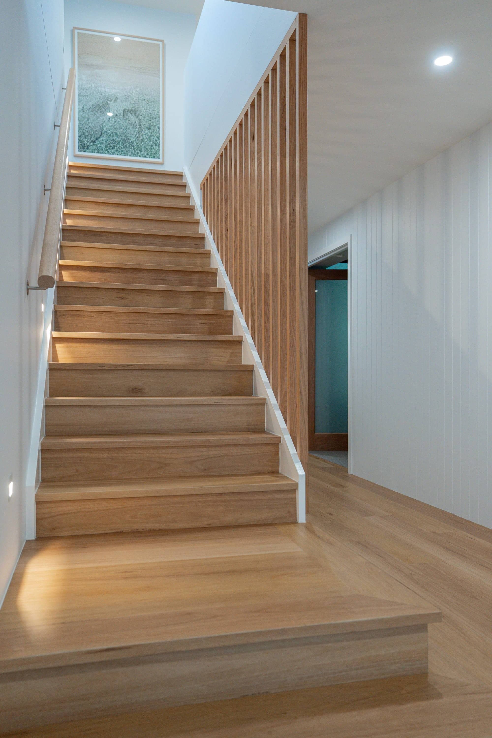 Open plan living in a custom home by NE Homes, built in the south east near Pakenham