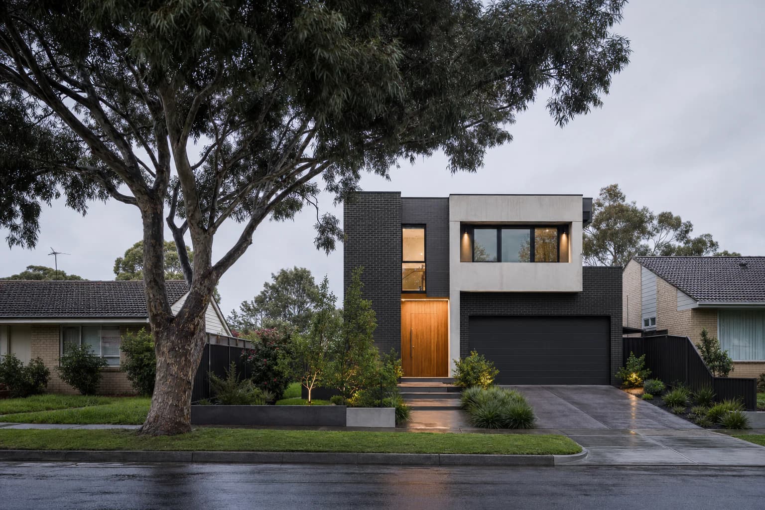 Contemporary replacement home among established Berwick residences